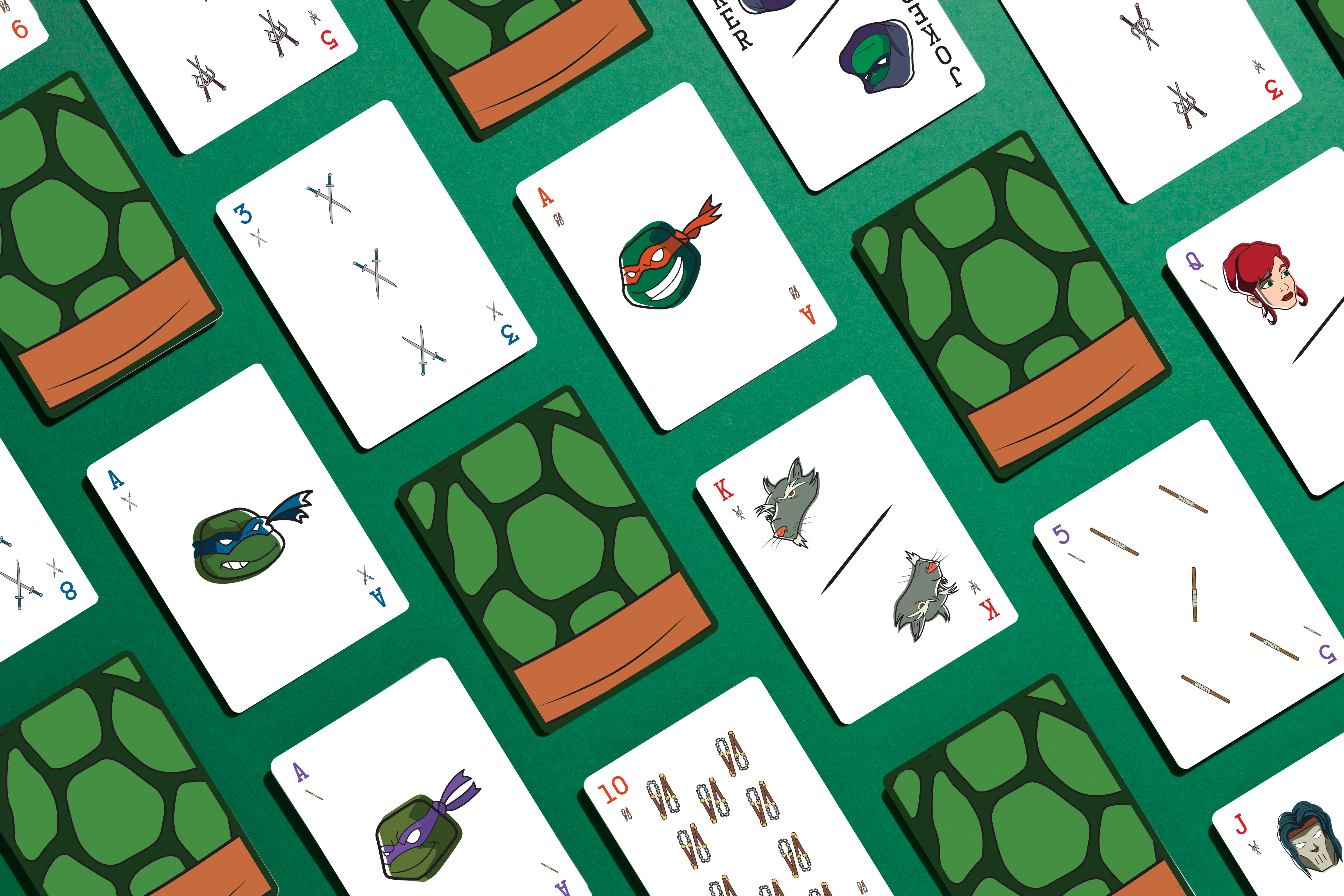 tmnt playing cards